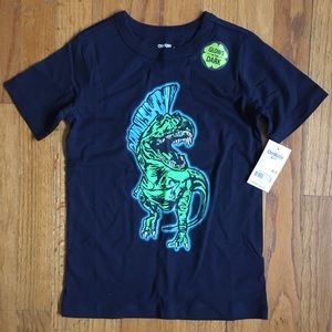 Oshkosh 4/5 Dinosaur Glow in the Dark tee shirt